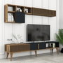 Hanah Home Milan TV - Nogal, Antracita